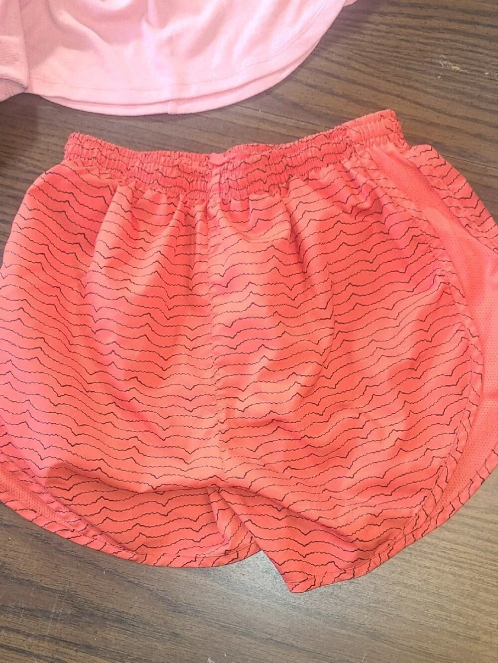 Nike Womens Pink Halter Tank with Red and Navy Shorts Set Size Small